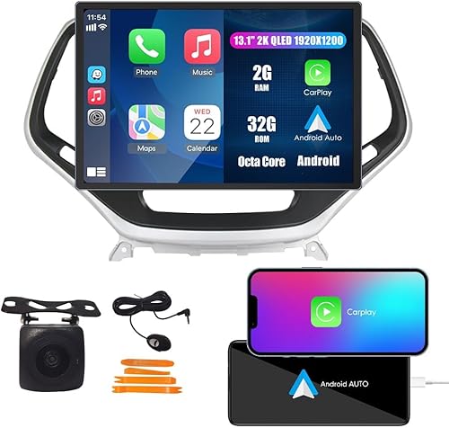 Miniatura 62 de Kunfine Coche CarPlay Android Navegación Automática Estéreo GPS Radio Reverse Cámara Pantalla 10 "IPS Pantalla Táctil Headunit Tablet Pad Media 10