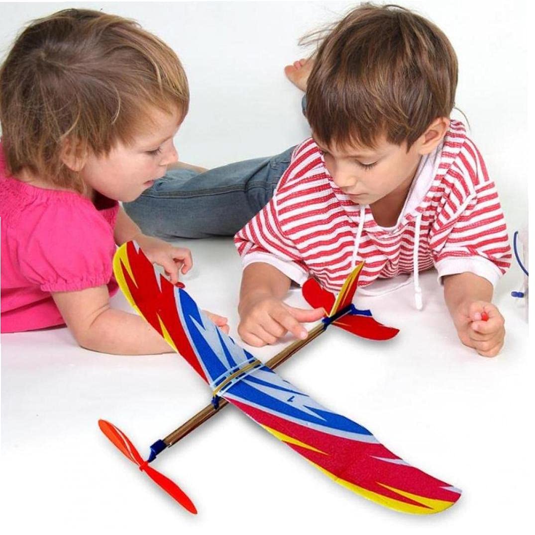 Avion En Mousse à Élastique Toddmomy - Jouet Planeur Éducatif Pour Enfants Extérieur