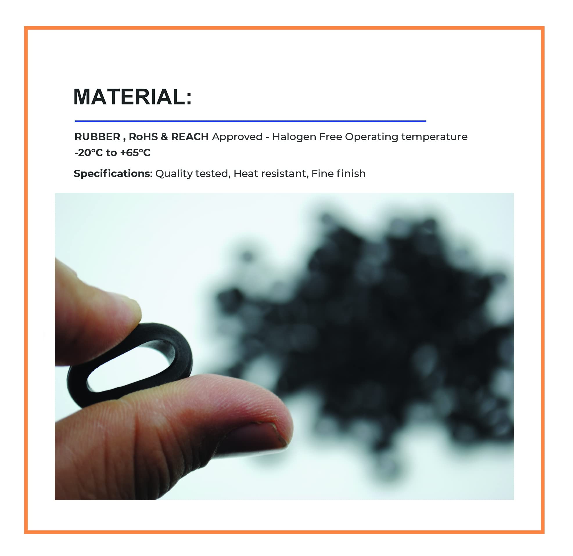 GLOBOMOTIVE Premium Wiring Open Rubber Grommets (20 Pcs, 20 MM) 2