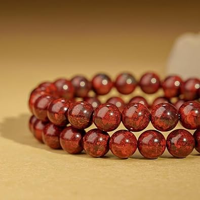 Raw Red Iddingsite Meteorite Bracelet Silicide Siderolite Meteorite Cosmic Mineral Bracelet