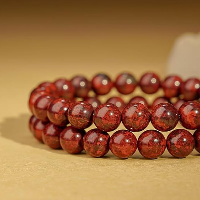 Raw Red Iddingsite Meteorite Bracelet Silicide Siderolite Meteorite Cosmic Mineral Bracelet