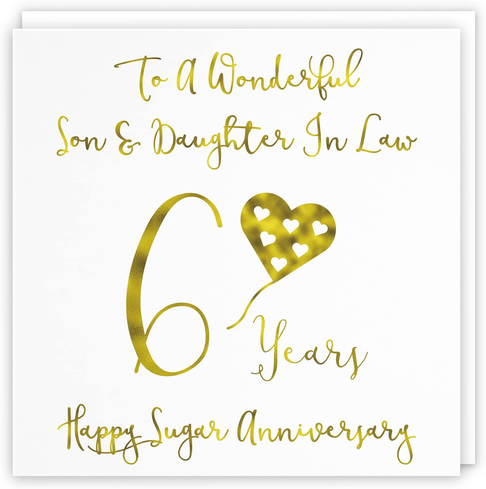 Hunts England Son And Daughter In Law 5th Anniversary Card - 'To A ...