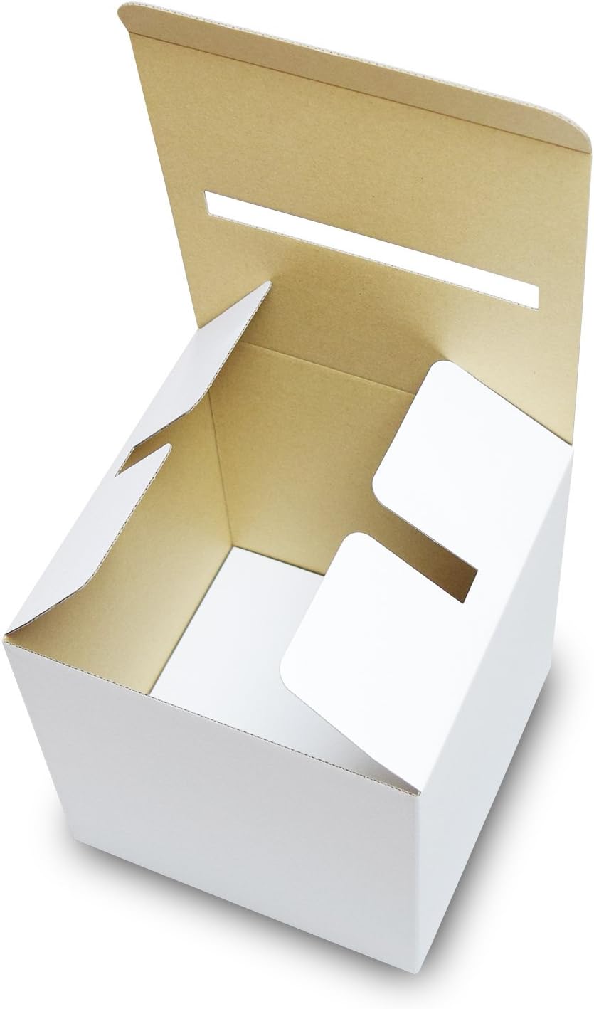Amazon アンケートボックス 白 25枚セット アンケート回収箱 投票箱 回収box ダンボール 段ボール 紙箱 ダンボール 梱包箱 文房具 オフィス用品