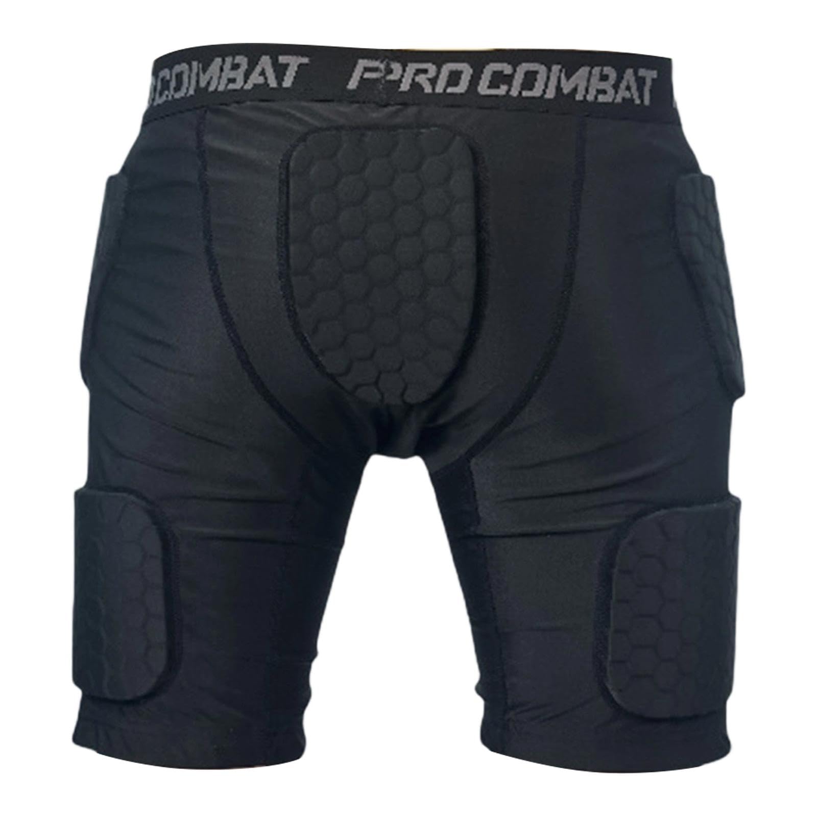Perfeclan Pantalones Cortos Protectores de Fútbol con Acolchado EVA para Muslos y Protección contra Impactos