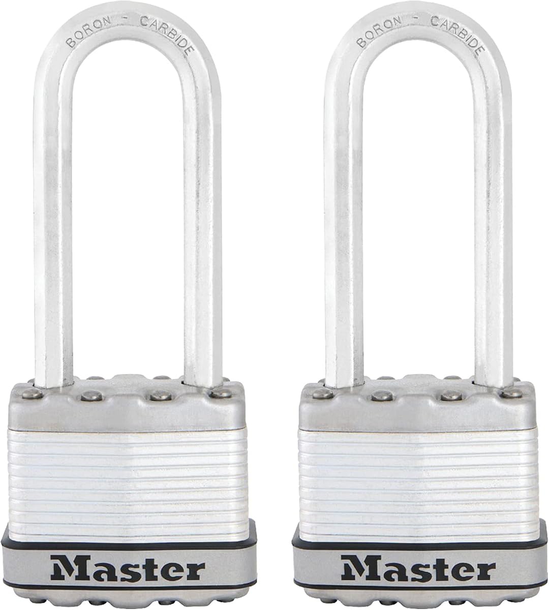 Master Lock M1XTLJ Magnum Heavy Duty Padlock with Key, 2 Pack Keyed-Alike