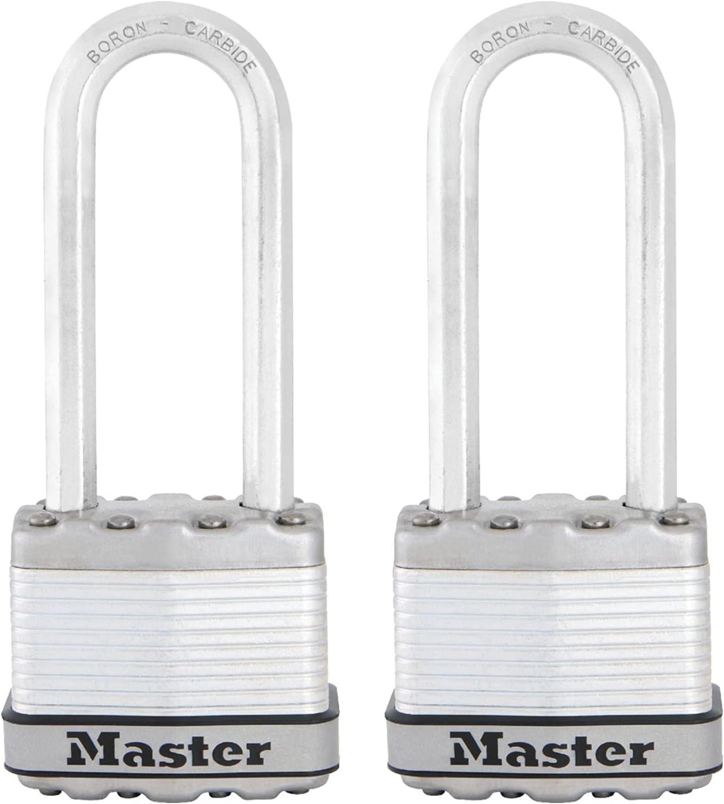 M1XTLJ Magnum Heavy Duty Padlock with Key, 2 Pack Keyed-Alike