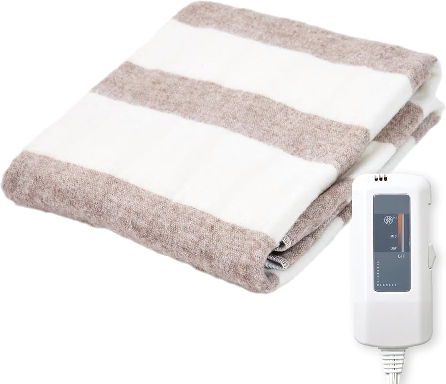 Amazon | [山善] 電気毛布 敷き 電気敷毛布 130×80cm シングル 洗える