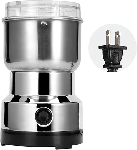 Miniatura 8 de Junlucki Molinillo de café eléctrico, molino de grano de acero inoxidable, licuadora eléctrica de granos de café, trituradora de granos automática