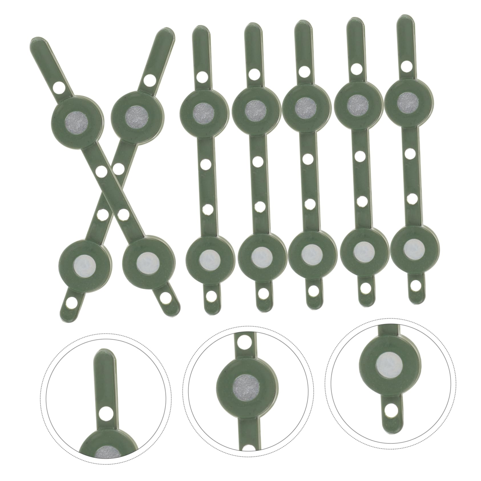 PACKOVE Anstecker Blumen 30 Paar Magnet Brosche Magnete Lieferungen Für Handgelenkkorsagenarmbänder Magnetisches Armband Ansteckblume Magnet Korsage-Armband Grüne Armbänder Abs Kleidung Herz Braut