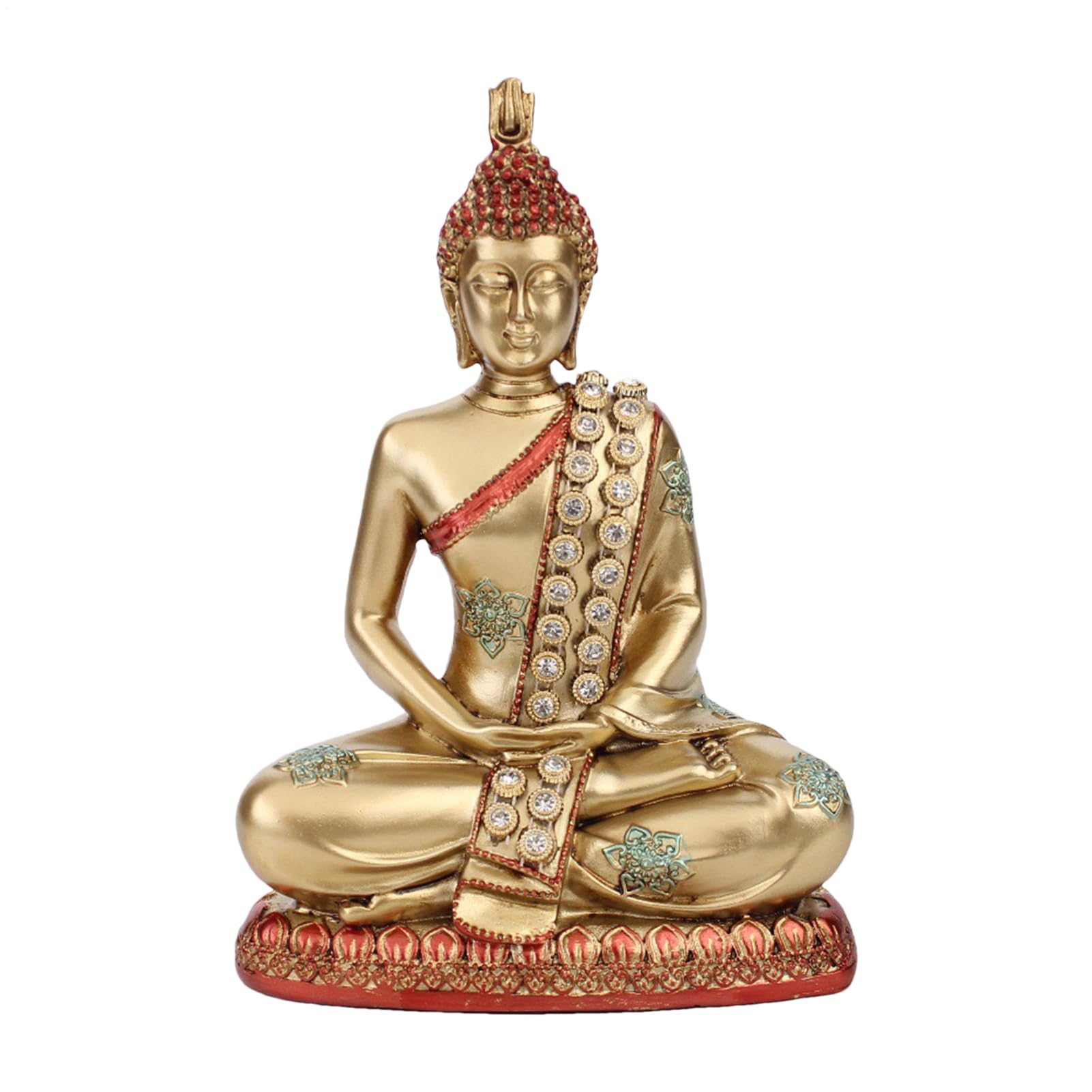 Figurine Zen de Bouddha Assis pour Cabinet à Vin et Coin Détente