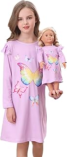 Bow Dream Matching Pink Strawberry Dress Set for Girls and 18-Inch American Girl Dolls