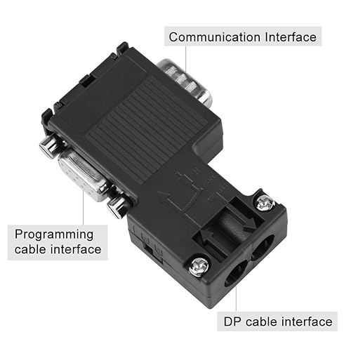 Miniatura 2 de Conector del autobús de Profibus, 90°Programming Cable Interface Connector Compatible PLC 6ES7 972-0BB12-0XA0 con