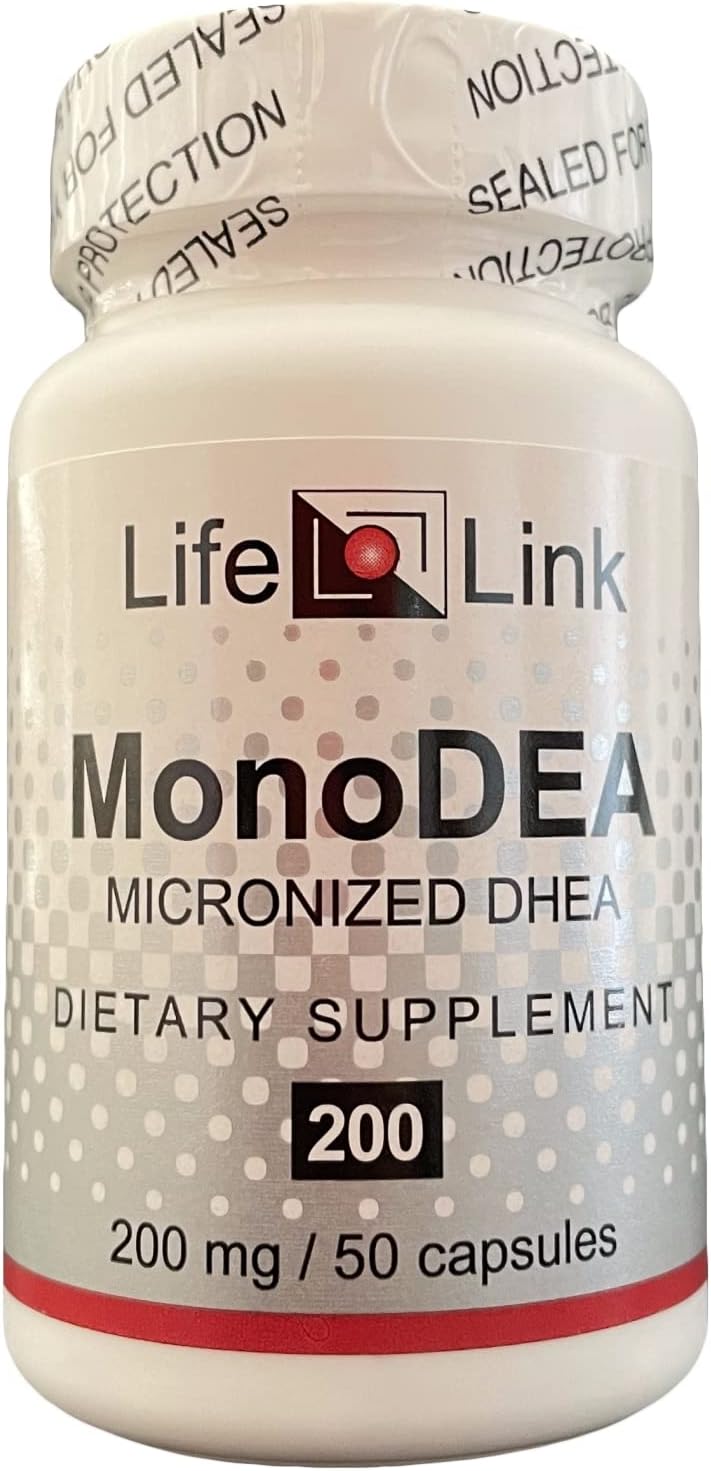 LifeLink DHEA 200mg 50 Capsule