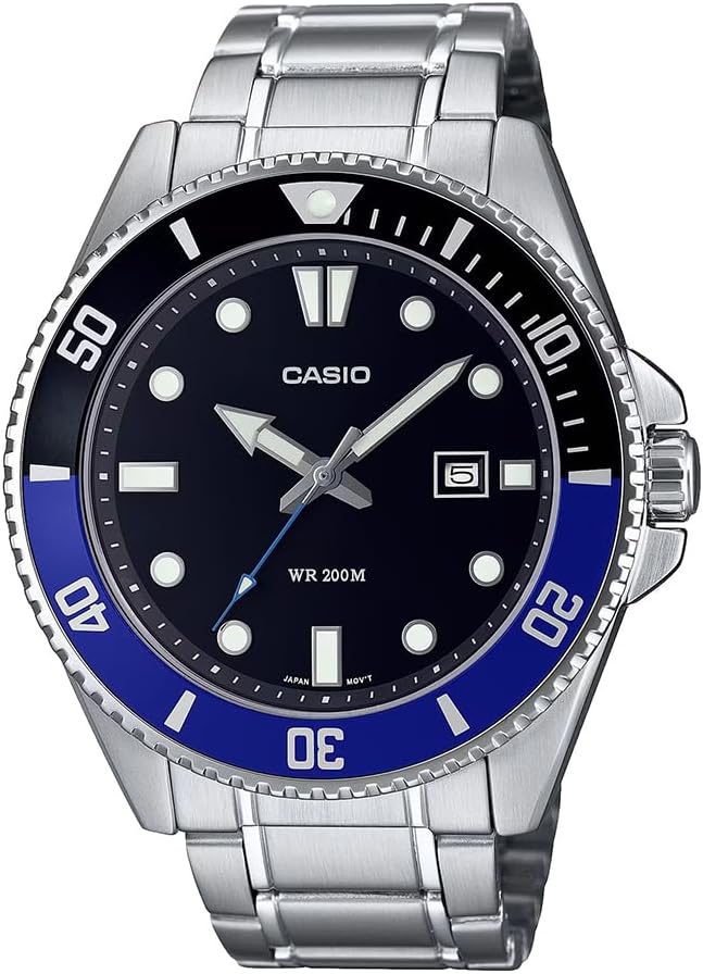 Casio Men's Dive Watch - MDV-10-1A2VDF Black Dial