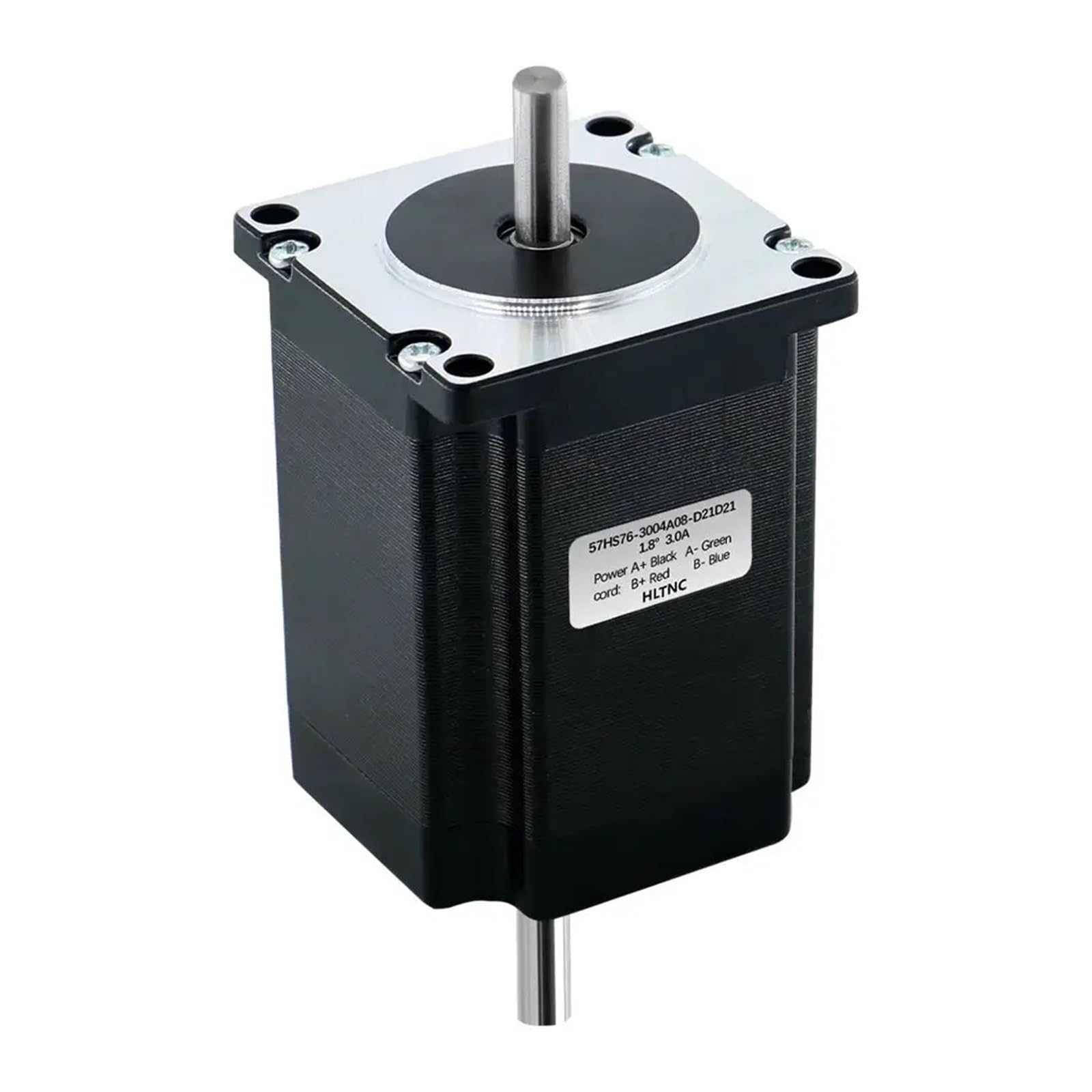 ONGCPQPEO NEMA23 Stepper Motor 57HS112 57mm 112mm 4 lead 4.2A 3A 3Nm 425Oz-in Engine for 3D Printer Engraver Milling Router(3N Double shaft,8mm)