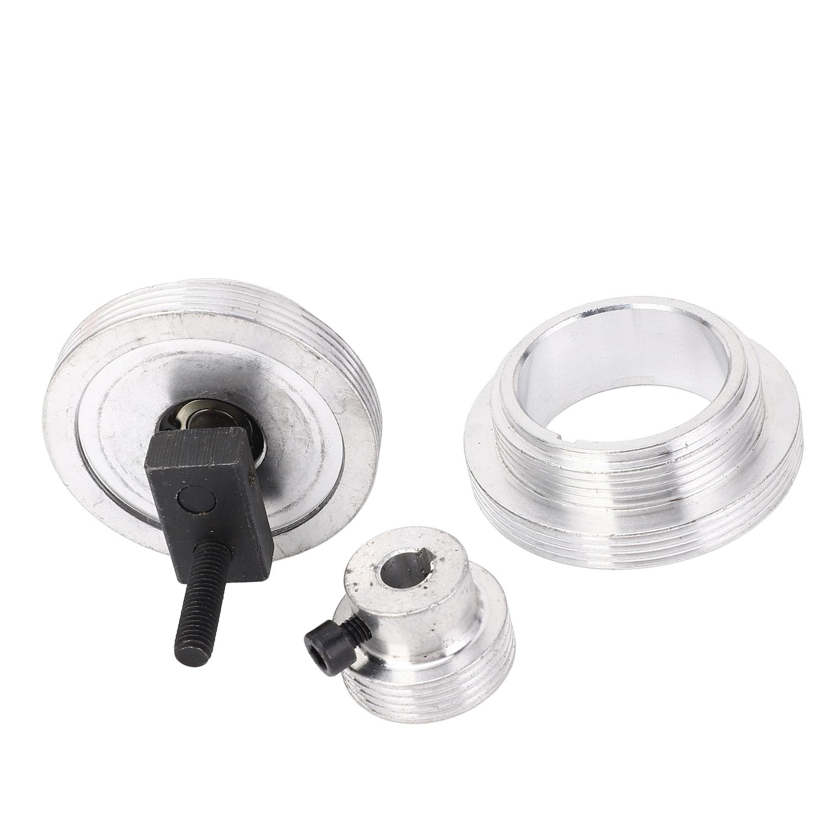 FTVOGUE Polea con Cojinete de Correa para Mini Torno, Polea de Correa con Motor de Aleación de Aluminio para MX-210 WM-210, Funcionamiento Suave y Productividad Mejorada para Tornos 220x400 220x750