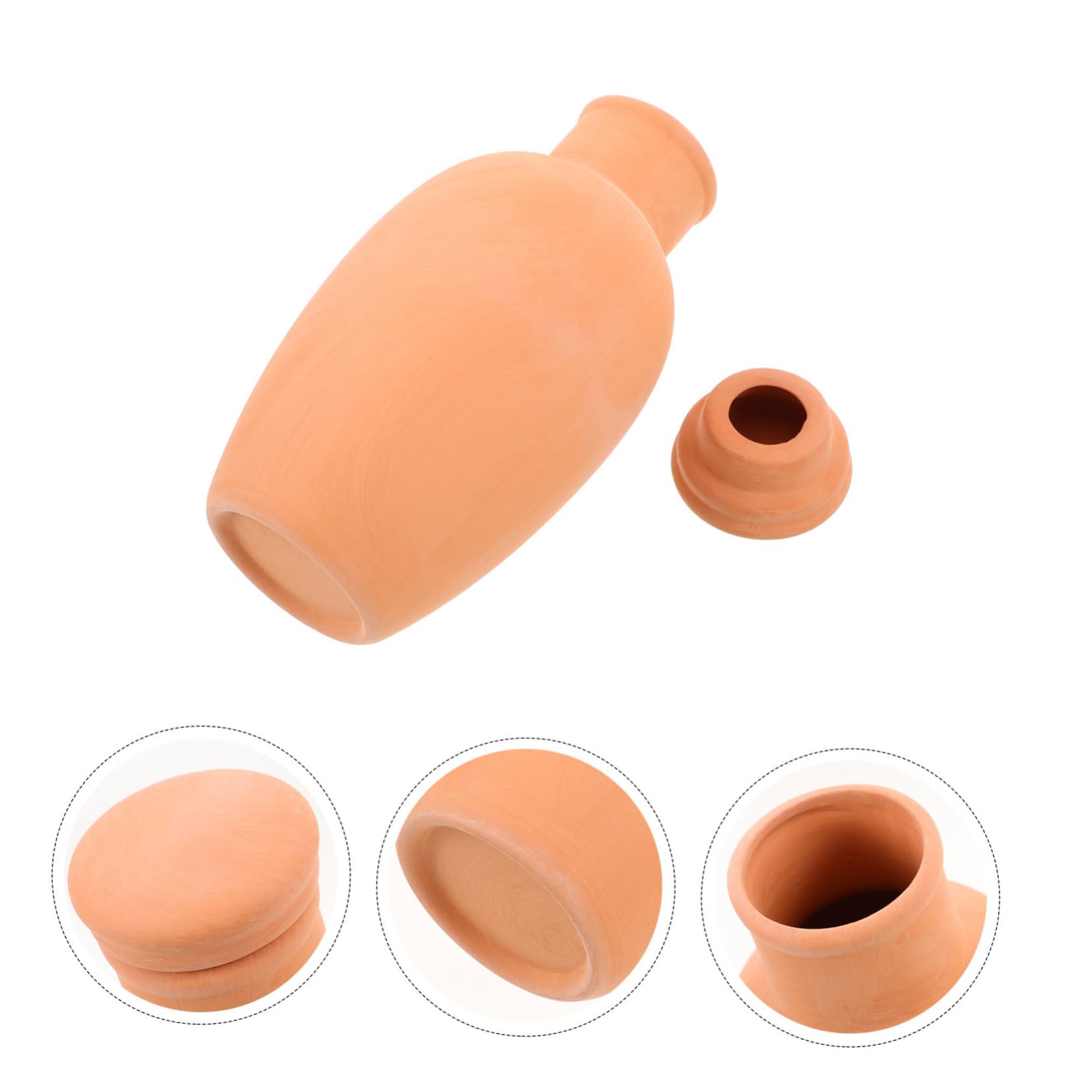 ibasenice 4 Pièces Système Darrosage Automatique Terre Cuite pour Plantes Dintérieur et Dextérieur Inserts Auto Irrigants avec Distribution Contrôlée