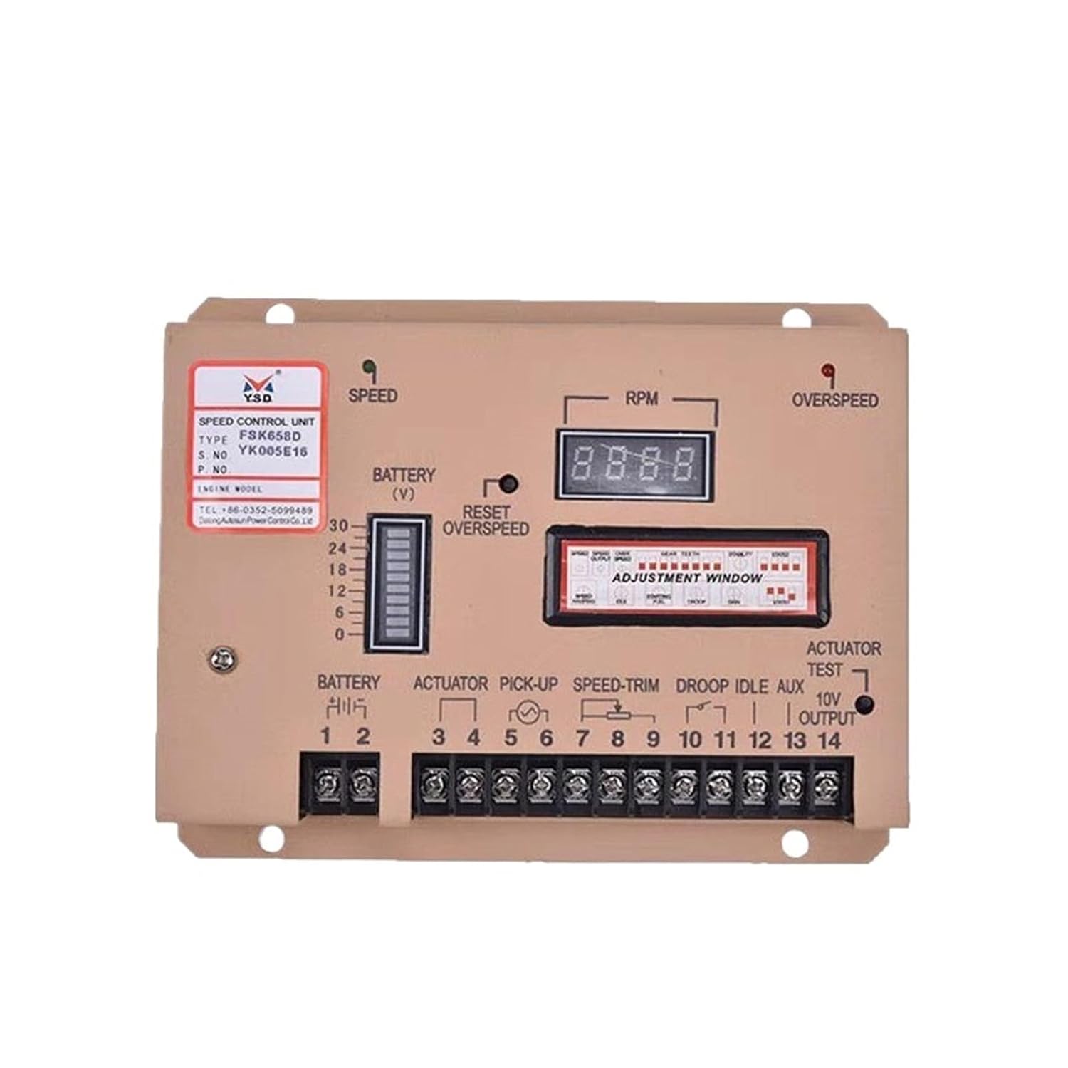 FSK658D Speed Control Board Diesel Generator Speed Controller Electronic Governor Speed Control Board