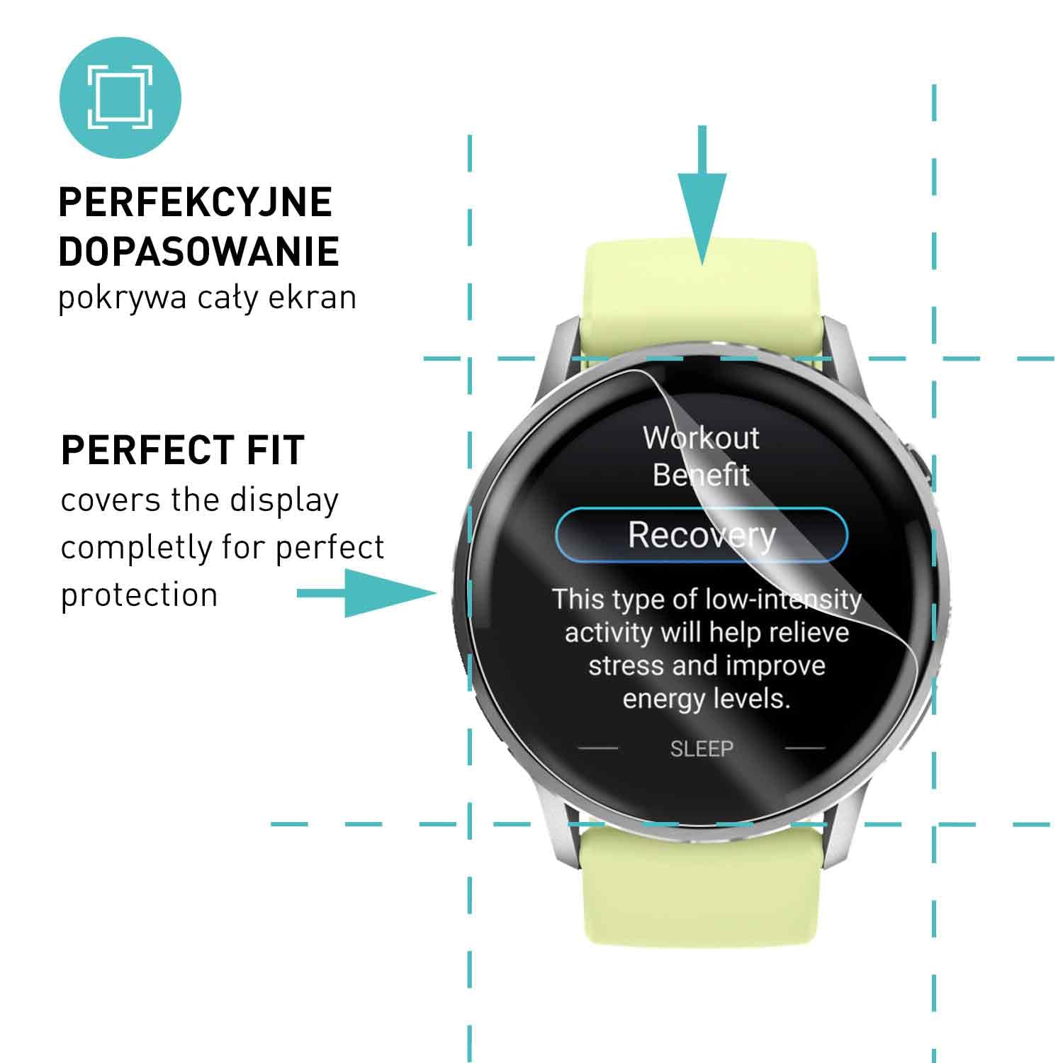smartect TPU Ochraniacz Ekranu 3 Sztuki dla Garmin Venu 4 45 mm | Folia Ochronna Anti-Zarysowania, Ultra-przezroczysta, Bez Pęcherzyków, Anti-Odciski Palców, Przyjazna dla Etui