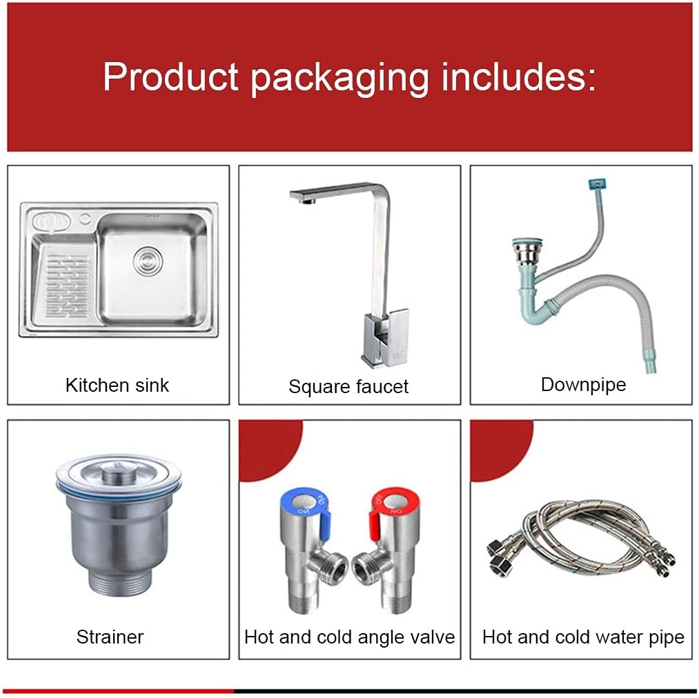 Kitchen Sink. Drop-in Or Laundry Sink with Washboard and Soap Station Suitable for Kitchen Courtyard Office Bar Laundry Sink