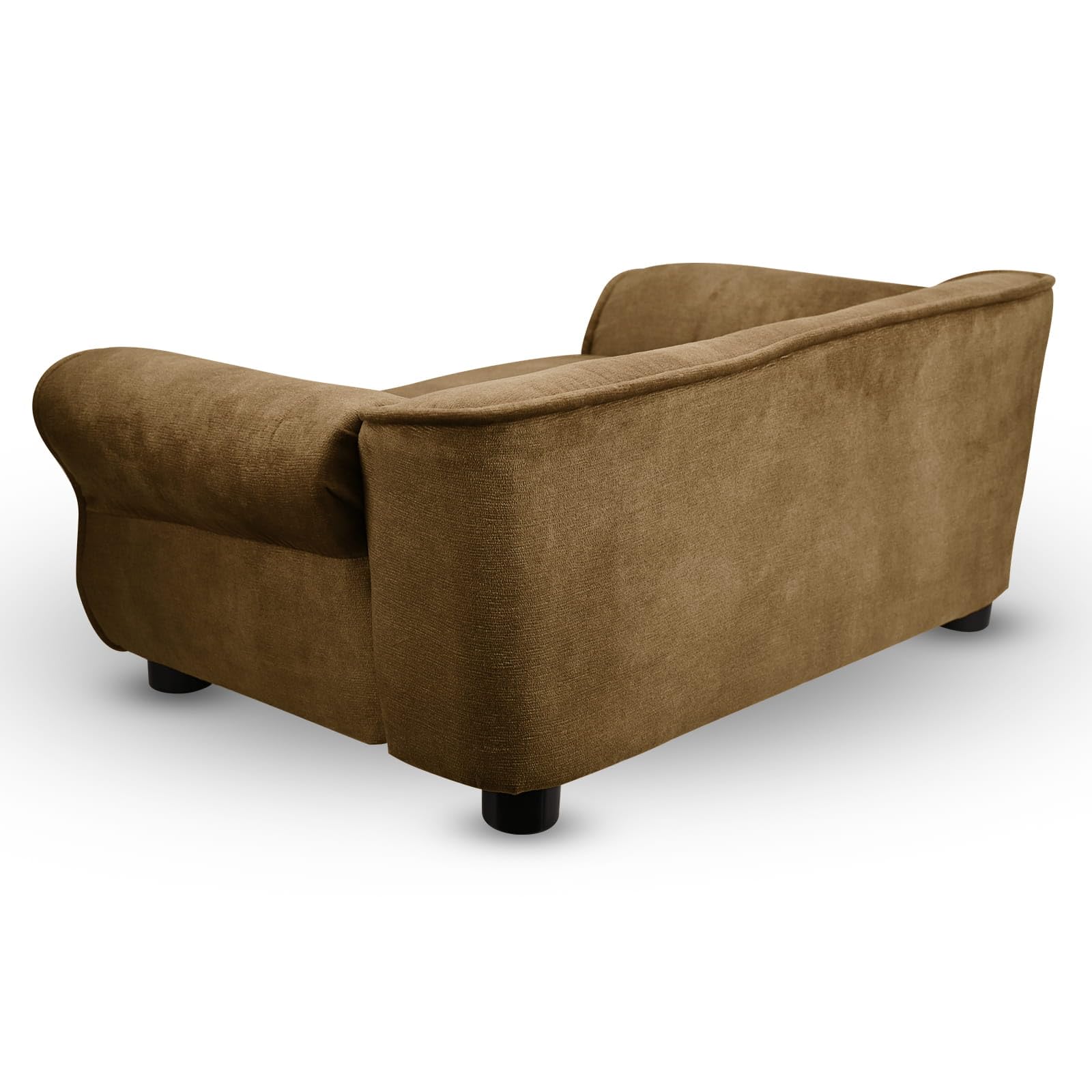 MG Design Canapé pour Chien et Chat Marron – Structure en Bois, Assise rembourrée, Facile à Nettoyer – prêt à l’Emploi