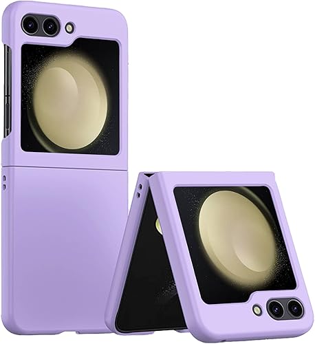Funda protectora para Samsung Galaxy Z Flip 5, funda protectora a prueba de golpes para Galaxy Z Flip 5, funda ultradelgada para Flip 5, color morado
