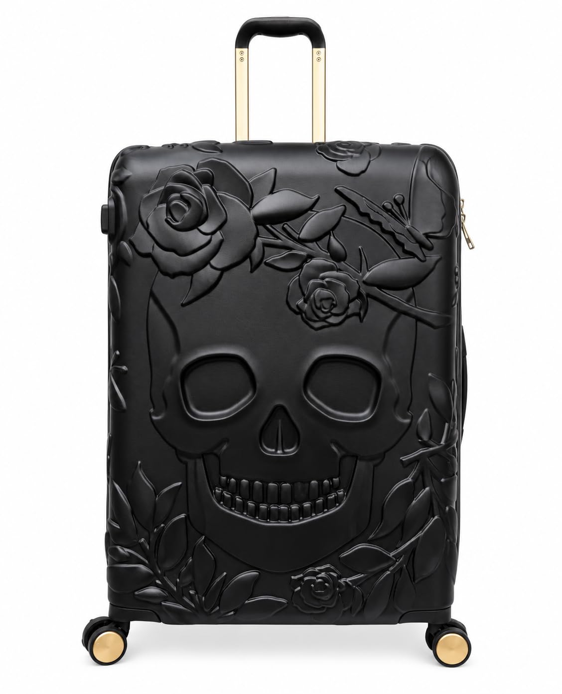 Skulls II-Black with Gold Highlights Expandable Hardsided with TSA Lock & Wet Pouch Inside 8 Wheel Trolley Bag (28)-image-47