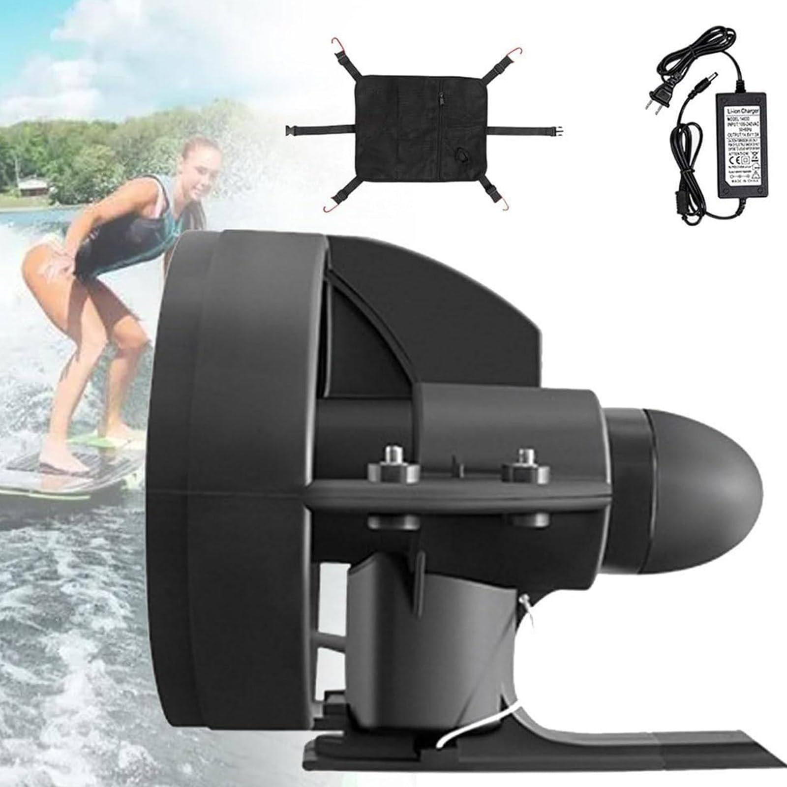Zestaw do deski surfingowej z napędem elektrycznym, zasilany bateriami, do deski SUP-Paddle Board i kajaka