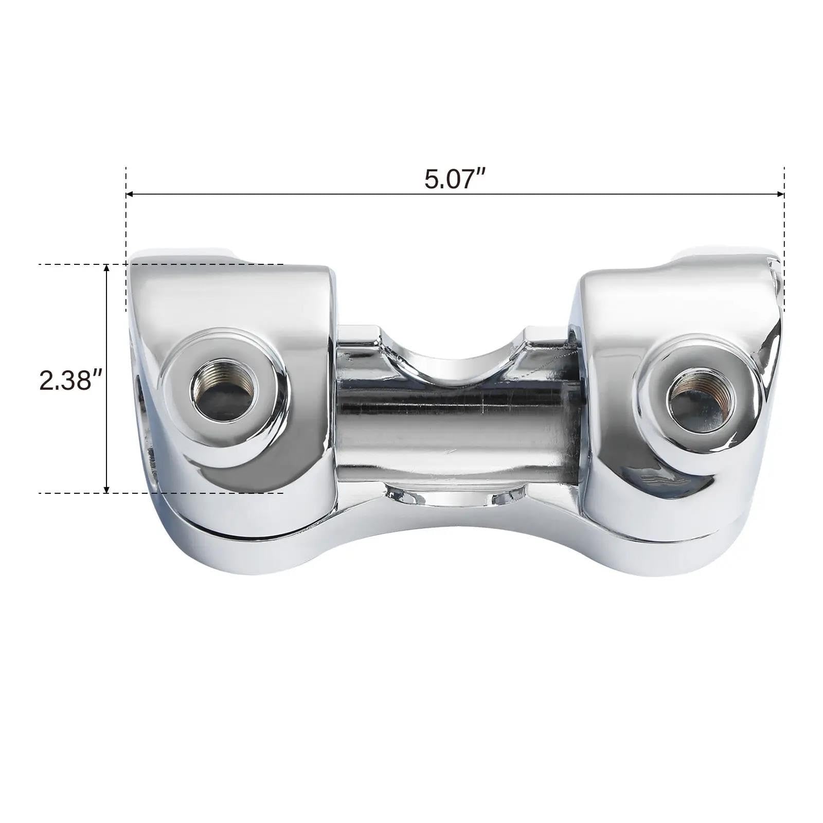 Moto Lenkerklemmung Riser Für Road Für Glide Für FLTRX 2015–2020 2019 Motorrad 1,25 Zoll Lenker-Riser-Klemme Motorrad Lenkererhöhung