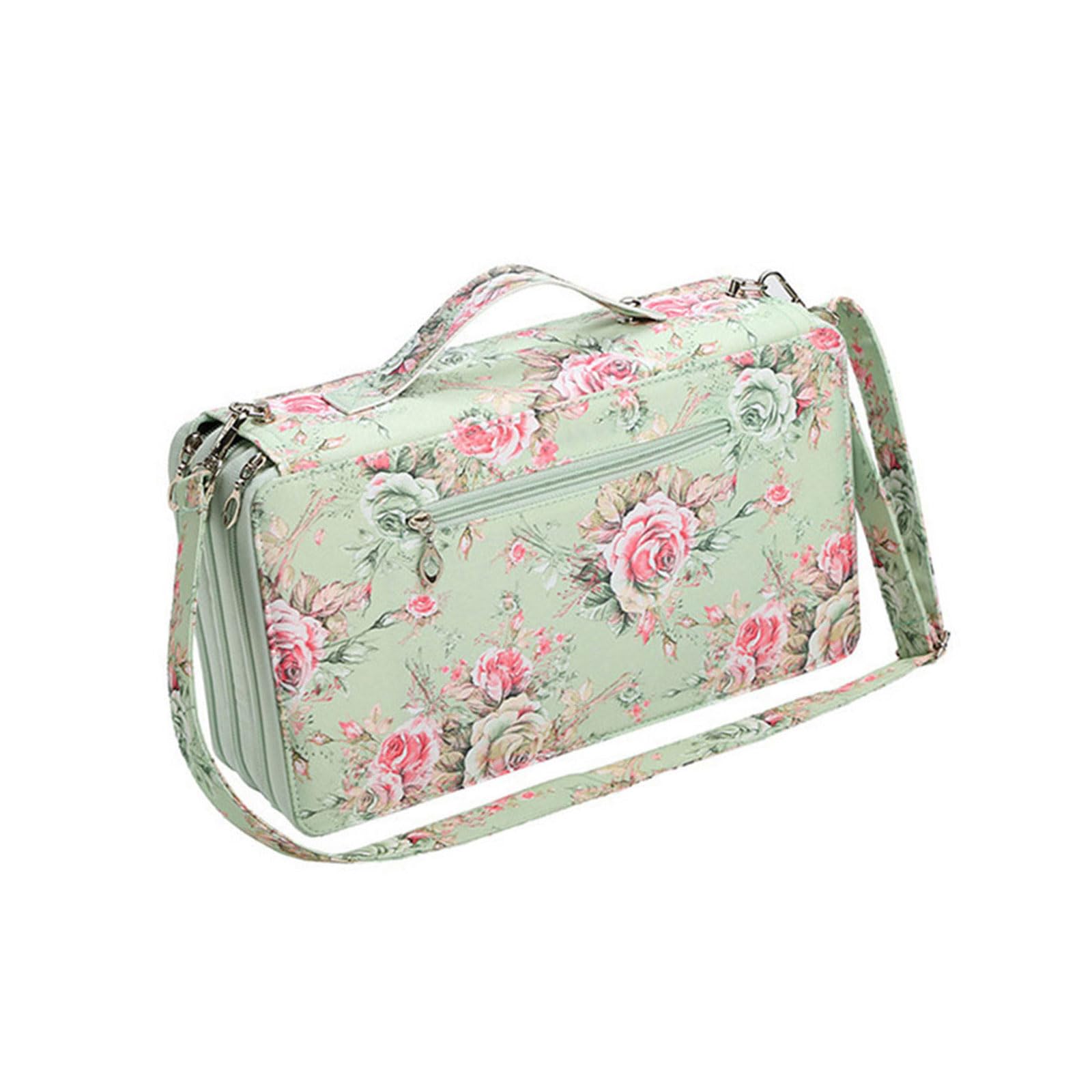 Borsa Da Trasporto Per Pennarelli Capacità Custodia Trasporto 120 Slot Con Tracolla Borsa Organizzatori D'arte Portatile Astucci Matite Impermeabili