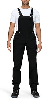 Herren Latzhose aus Baumwolle - Arbeitshose mit verstellbaren Trägern - robuste Arbeitslatzhose strapazierfähig & bequem - mit Taschen passend für Handwerk, BAU, Werkstatt & Industrie