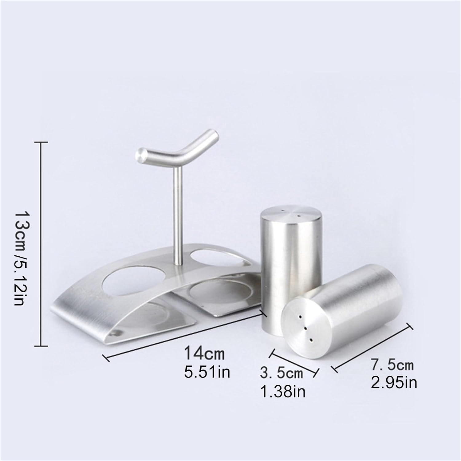 Stainless Steels Salts Peppers Shaker Set Cooking Seasoning Bottle with Base Stand for Cooking Kitchen Condiment Box Peppers Bottle Holder Kitchen Tool