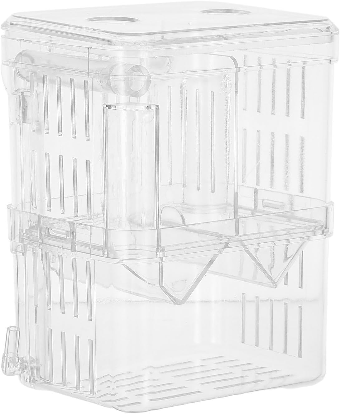 Aquarium Breeding Box for Fish Tank Plastic Fish Hatchery Box with Observation Window Suitable for Shrimp