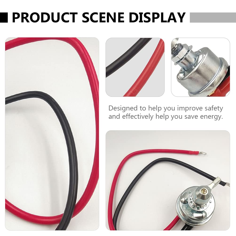 FAVOMOTO 1set Battery Disconnect Rotating Power Isolator Tool for Car Rv Boat Easy to Install Prevents Power Drain Design Convenient Battery Management