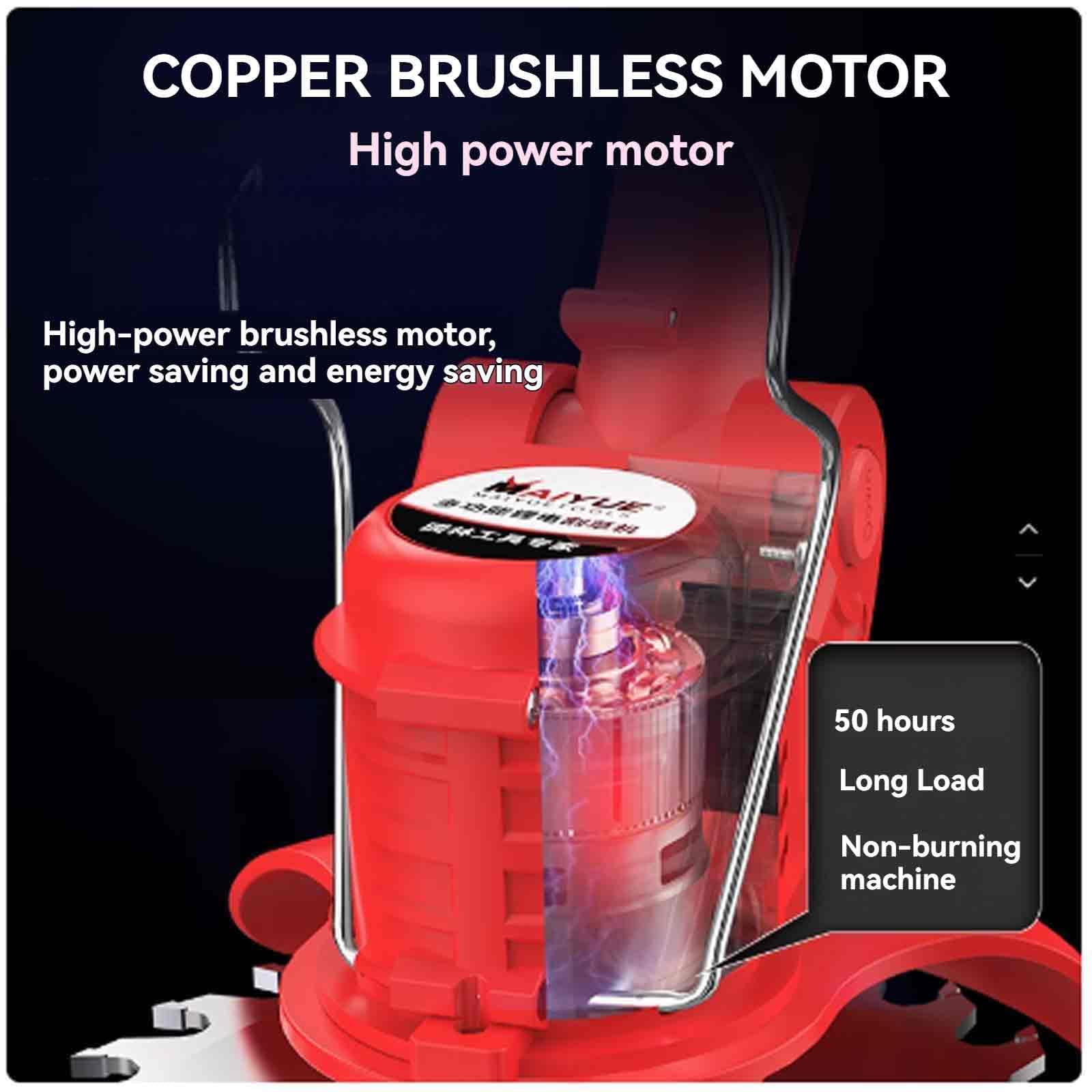 Cortacésped eléctrico a batería, pequeño, Cabezal Ajustable, Motor de Cobre de Alta Potencia sin escobillas, batería de Litio de 21 V y 3 Ah, 16 Juegos