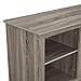 Home Accent Furnishings Lucas 58 Inch TV Stand with Fireplace Insert in Ash Grey