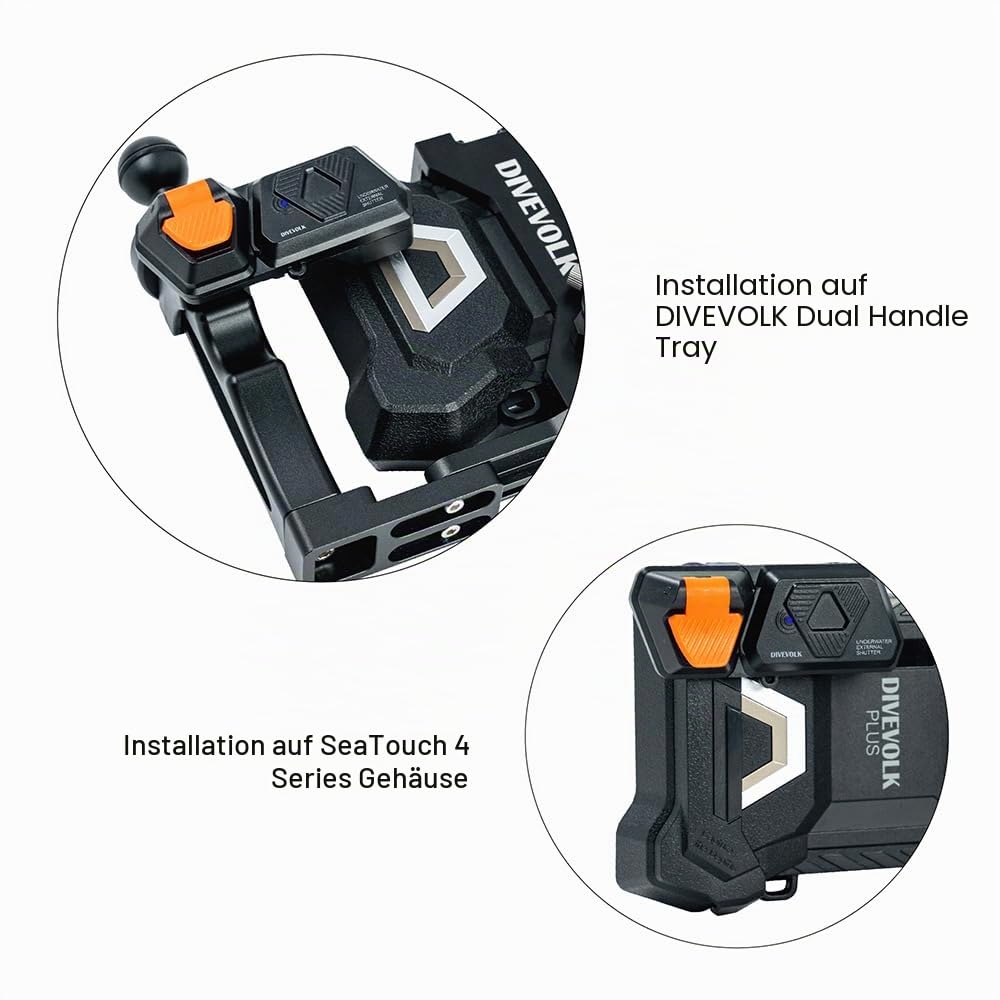 DIVEVOLK Unterwasser-Außenladen für Seatouch 4 Max Plus Gehäuse