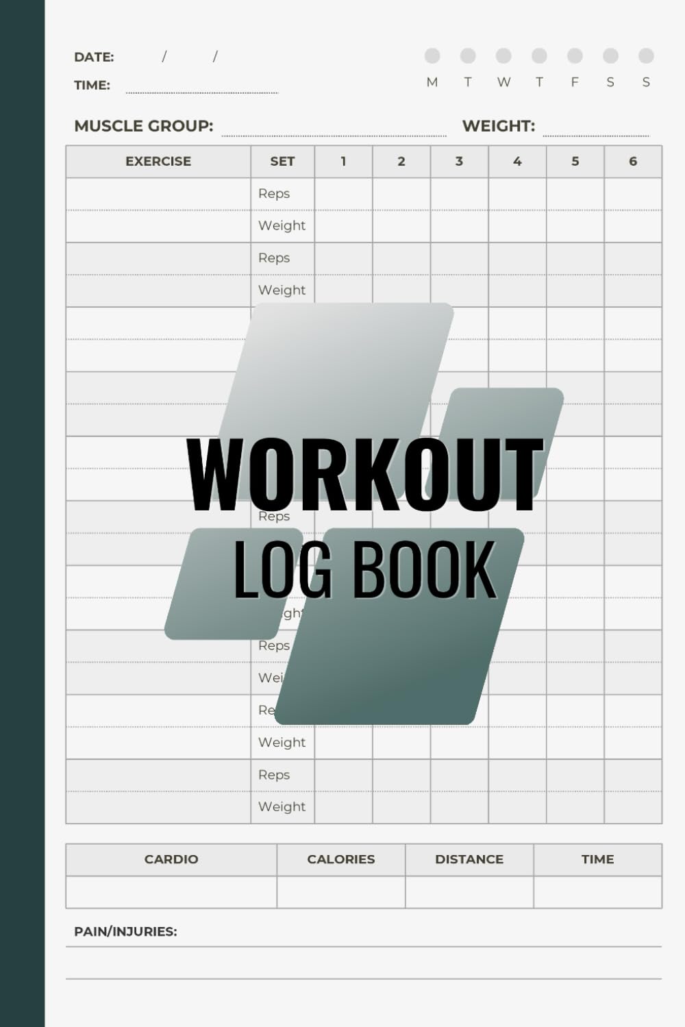 Workout Log Book: Daily Fitness Tracker and Progress Journal for Men and Women