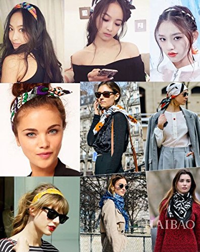 K-Elewon 35" Large Women's Satin Square Silk Feeling Hair Scarf Wrap Headscarf (949) #TOP5