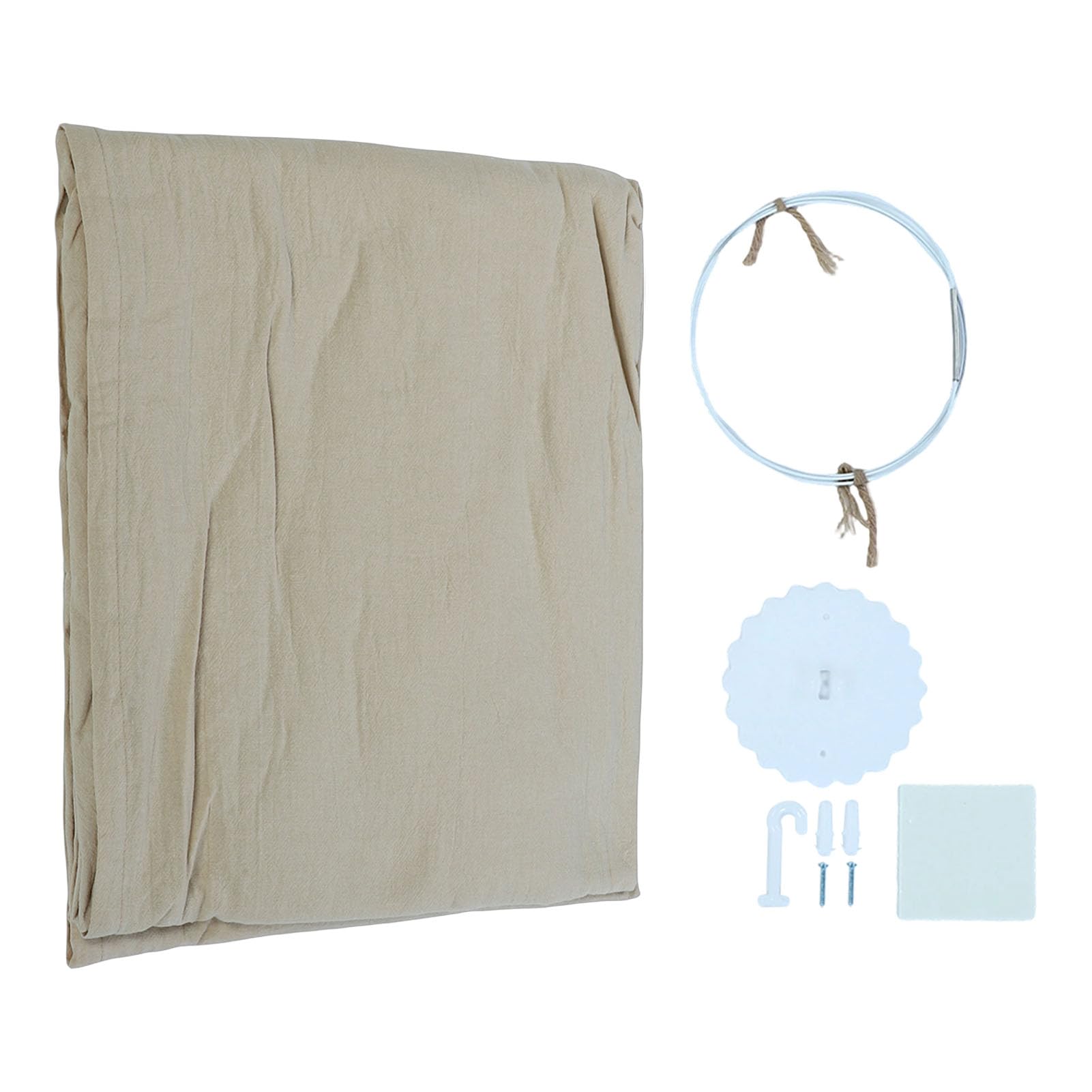 Tenda Sospesa in Morbido Cotone con Baldacchino per Letto per Bambini per un Accogliente Angolo Lettura in Colore Kaki per L'arredamento della Stanza dei Bambini