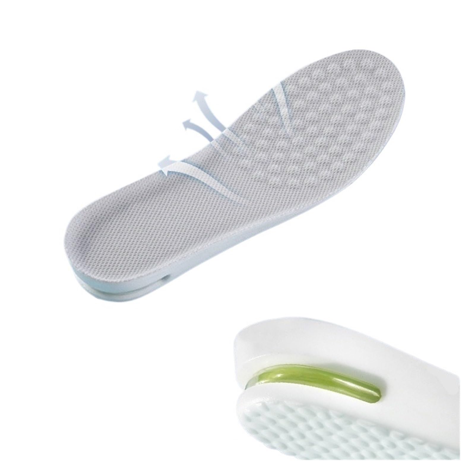 Semelle rehaussante sport pour baskets : confort et amorti des chocs en running 37-38