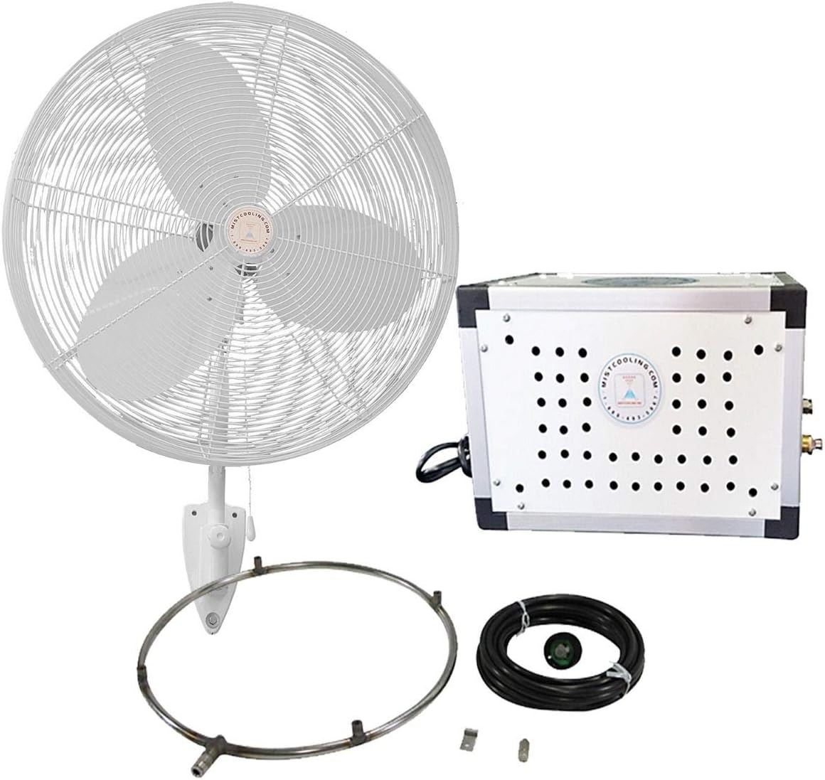 24" OSC Misting Fan Kit - Mid Pressure (2 Fan)