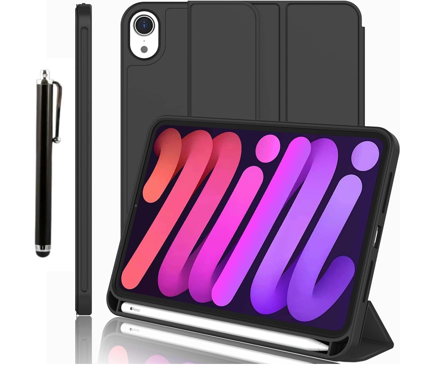 M.G.R.J® Luxury Honey Comb Series Trifold Flip Case Cover for iPad Mini 6 (6th Generation) 2021 8.3 Inch (A2567 A2568 A2569) (Auto Sleep/Wake|Pencil Holder|Stylus Pen) (Black) (B0CMQJM2F8) Amazon Price History, Amazon Price Tracker