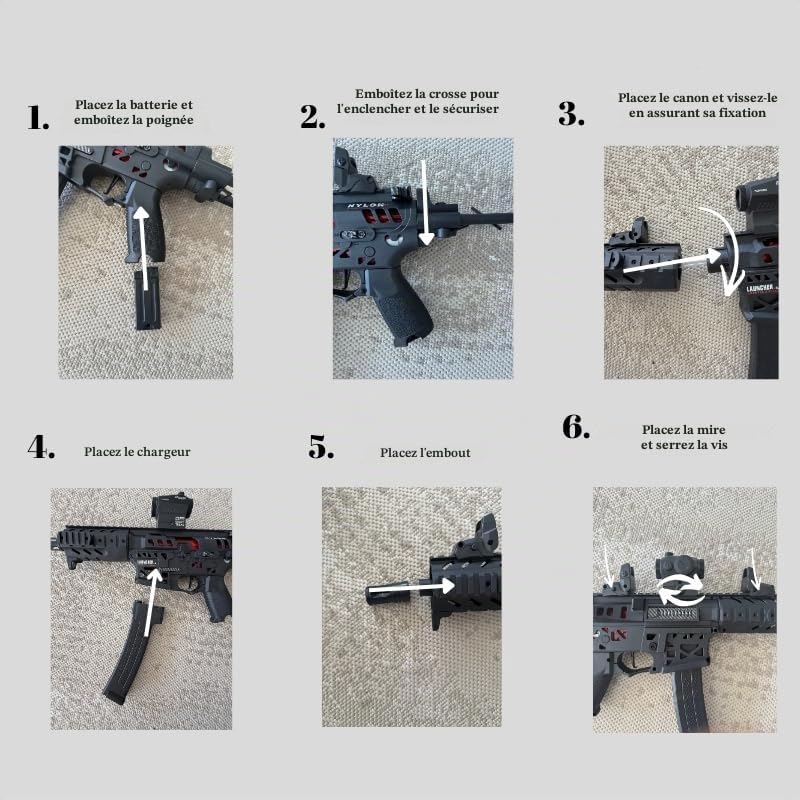 Gel Blaster MPX, pistolet à gel électrique avec chargeur automatique, 60 000 balles, effet réaliste de chambre latérale, jeu tactique, tir et visée pour jouer avec des amis.