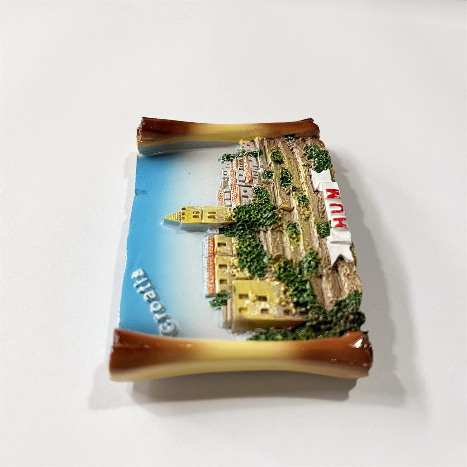 Magnete Frigorifero 3D Croazia - Souvenir Di Viaggio Fatto A Mano In Resina - Regalo Ricordo Per Collezionisti - 7,5 X 5 Cm