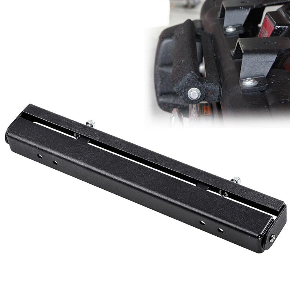 AutoXcessori Flip-up Stainless Steel Hawse Fairlead Winch License Plate Bracket Holder 8mm Mounting Car Truck ATV UTV