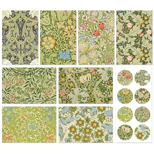 Whaline 40 Packs William Morris Greeting Cards...