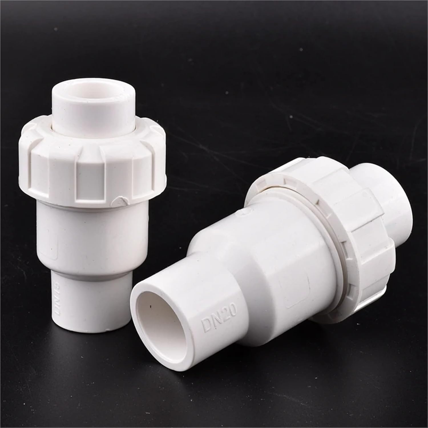 20~110mm PVC Ball Check Valve Sewer Pipe Drain One Way Return Flap General Garden Watering Irrigation Water Connector(40mm)