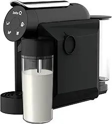Cafeteira Espresso Cappuccino Mini Mikqool Preta, 127V Delta Q