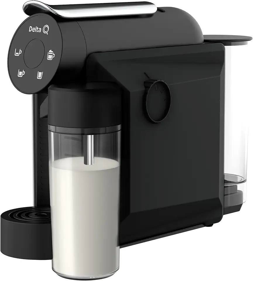 Cafeteira Espresso Cappuccino Mini Mikqool Preta, 127V Delta Q